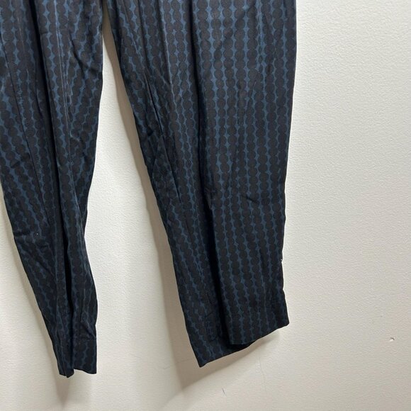 Uniqlo x Marimekko Jumpsuit Womens XS Black Blue Belted Button Front Geometric - Picture 5 of 14